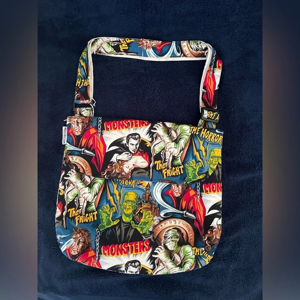 Monsters Cloth Canvas Over the Shoulder Bag - Picture 16 of 16